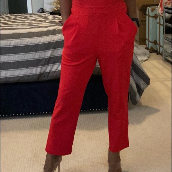 Express red jumpsuit - Picture 2 of 3